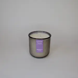 Lavender Woods Recycled Glass Candle