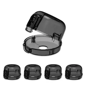Stove knob Safety Covers (5-Pack) -  Proof Gas Stove Knob Locks,  Proofing Safety Covers for Gas Stoves & Ovens, Heat Resistant & Durable, Easy to Install, Black