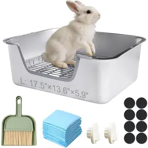 Stainless Steel Sifting Litter Box for  (L)