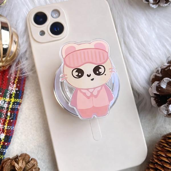 K-Pop Universe Phone Grip, Aesthetic Skzooo Pop Socket, Idol Gift for Fans & Teen, Korean Style Kindle Holder, Gift For Music Fan