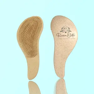 Rissa Elite Silicone Detangling Hair Brush Curved Anti-Breakage for Wet & Dry Hair Frizz Control Curl Definition Eco-Friendly Lightweight