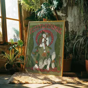 Fleetwood Mac Poster: Vintage Psychedelic Concert Art