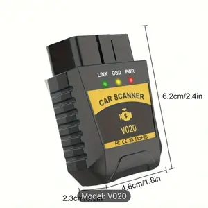 OBD Detector Tool for Cars - Battery Voltage Tester, Fault Code Reader, and Data Stream Display - Easy-to-Use, Affordable Diagnostic Gadget for Effective Engine Troubleshooting