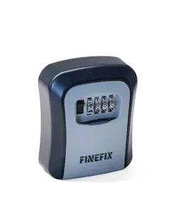 FINEFIX Key Lock Box 4 Dial Resettable 95mm Solid Aluminum Body Secure Storage Solution for Home Security Safe & Home Office