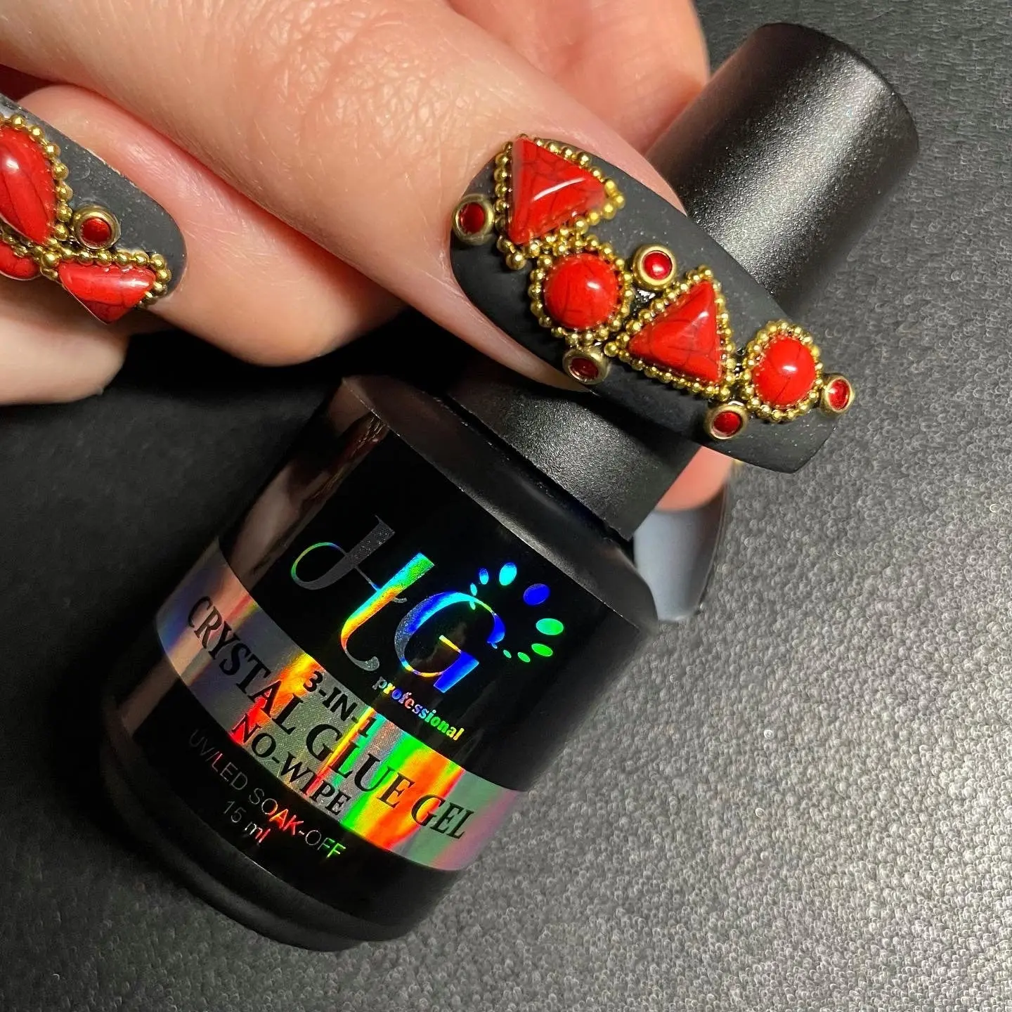 3 in 1 CRYSTAL  GEL / Rhinestone  Gel