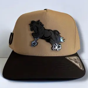 Caballo Hats - Classic Black Design with Curved Brim, Logo Patch, Adjustable Strap, Versatile Baseball Cap Style