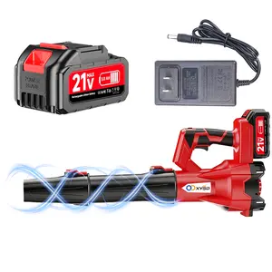 XYSD Cordless Leaf Blower, 650 CFM Electric Jet Blower with 21V 4.5Ah Lithium-Ion Battery, 6 Speed Modes Portable Tool for Lawn Care and Snow Removal - Ideal Snow Shovel Replacement, 21V Lithium-Ion