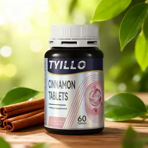 TYILLO Cinnamon Tablets - Perfect Formula of Vitamins & Minerals for Healthy Blood Sugar Levels & Metabolic Health - 60 Tablets for Adults