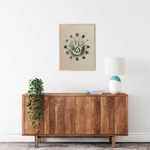 Therian Room Decor, Therianthropy Stuff for Bedroom, Woodland Animals Tracks Poster for House, Therian Symbol Artwork Prints SHJY-00050