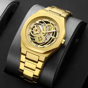 Hollow Imitation Mechanical Automatic Men's Fashion Hot Business Men's Watch With Gift Box Men's Watch��Father's Day Gifts