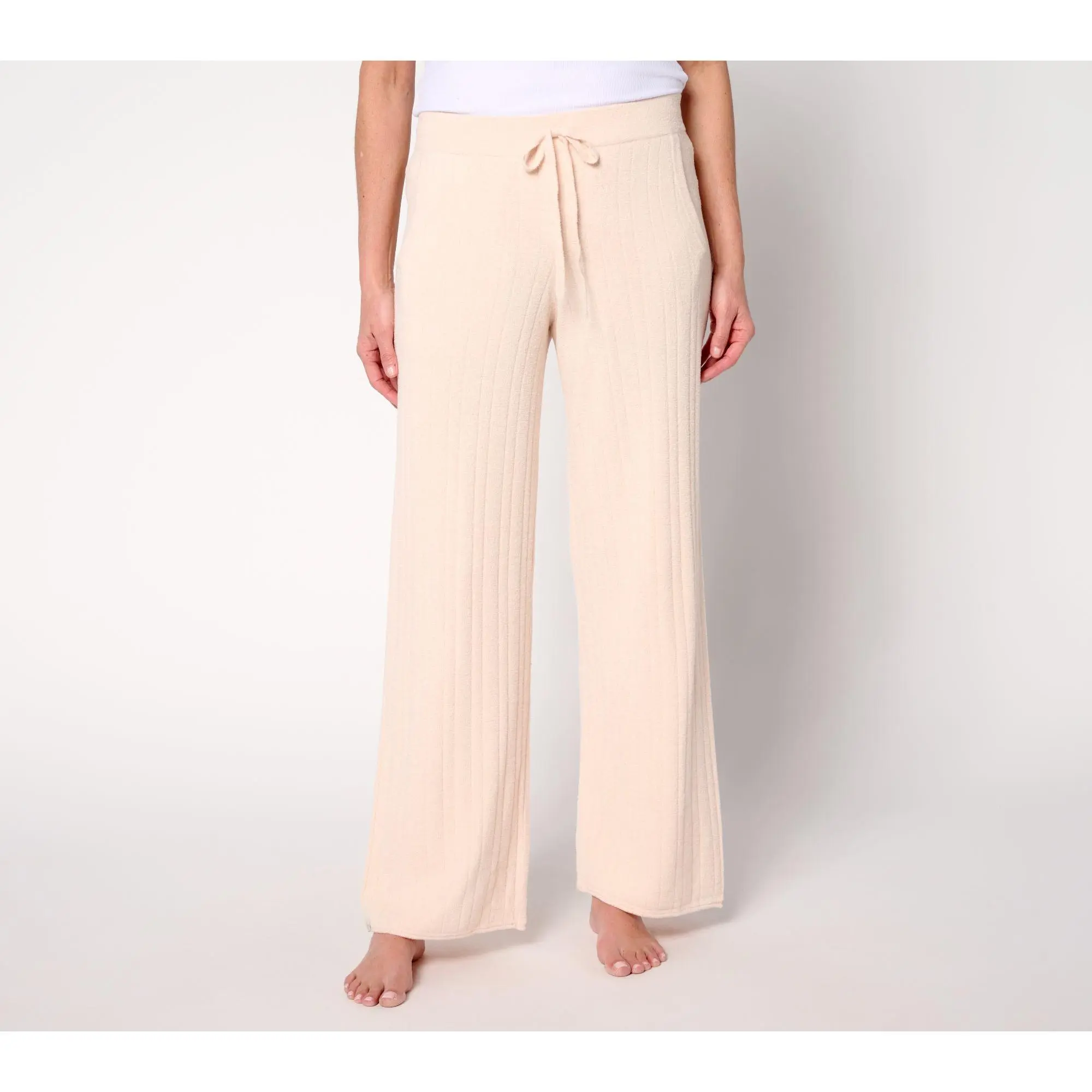 Barefoot Dreams Reg. CozyChic Ultra Lite Ribbed Rolled Edge Pant
