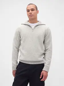 Gap Men's CashSoft Quarter-Zip Pullover Sweater