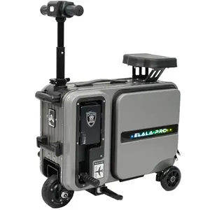 Elala Pro Rideable Luggage - Gray