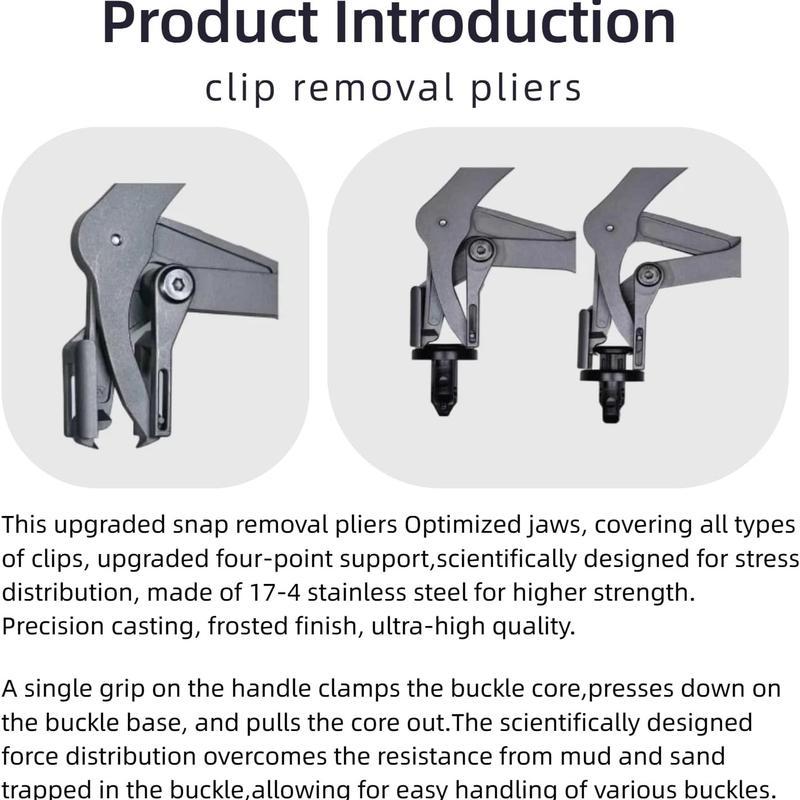 New Auto Fastener Clip Removal Pliers - Heavy-Duty Metal Quick-Release Hand Tools, Non-Destructive Plastic Clip Removal Pliers & Pincers, Automotive Disconnect Repair Hardware, Essential Tools and Gadgets for Outdoor Emergencies,toolupgrade