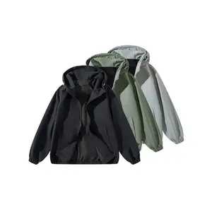 Zip Up Jackets Vintage Washed Coat Streetwear Hoodies Unisex Soft Material Casual Fashion Essential Tops for MenGift