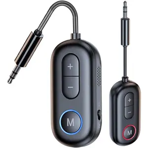 Bluetooth 54 transmitter receiver 2in1 bluetooth wireless audio transmitter for headphones or bt devices 35mm audio jack adapter for tv airplane car pc gym equipment switch
