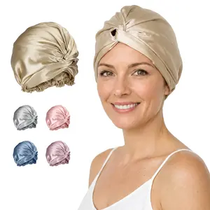 Silk Bonnet – 100% Mulberry Silk – Anti-Frizz Hair Protection – Extends Blowouts – Sleep Cap