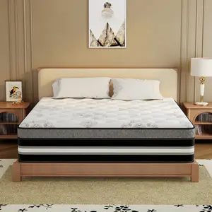 CHEHOON Twin Full Queen King Mattress in a Box 12/14 Inch Mother'sDaygift Hybrid Mattresses Memory Foam & Zoned Support Springs Pressure Relief Breathable Fabric Motion Isolation CertiPUR-US & OEKO-TEX