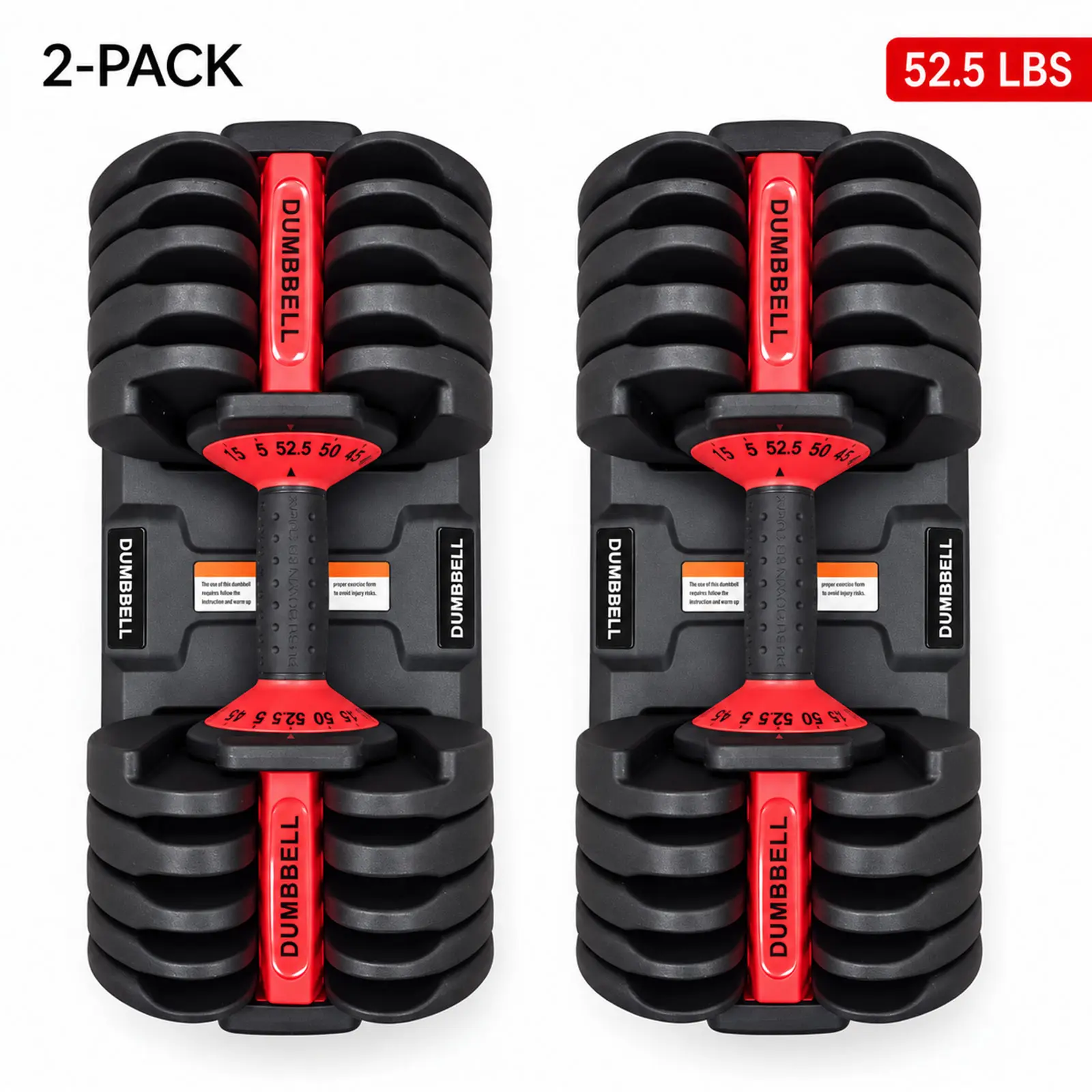Cooelf Premium 15-in-1 Adjustable Dumbbells - Home Gym Equipment, 1-Hand Quick Adjustment, Ergonomic Anti-Slip Handle, Compact for Small Spaces, Modern Weight Lifting & Resistance Training