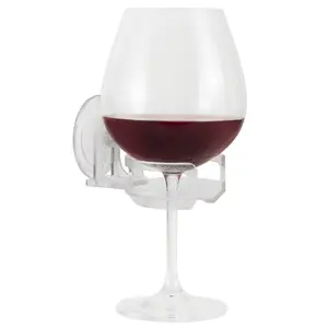 SipCaddy® SHOWER BEER & BATH WINE Holder Shower Caddy- Clear Gift Organiser Gift Organiser