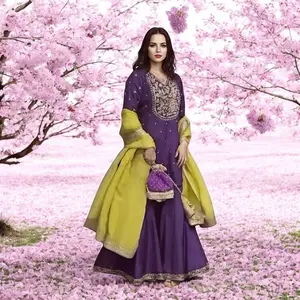 Embroidery Sequence Work Salwar Suit