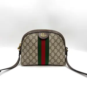 Pre-owned GUCCI AS SHOWN Clutches & Wristlets HZ 3088 Ophidia Dome GG Supreme Canvas Crossbody Bag 26.04.09