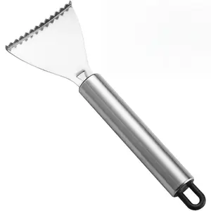 2-Piece Stainless Steel Fish Scale Planer, Multifunctional Fish Scale Remover with Cutting Function, Kitchen Utensils, Kitchen Gadgets