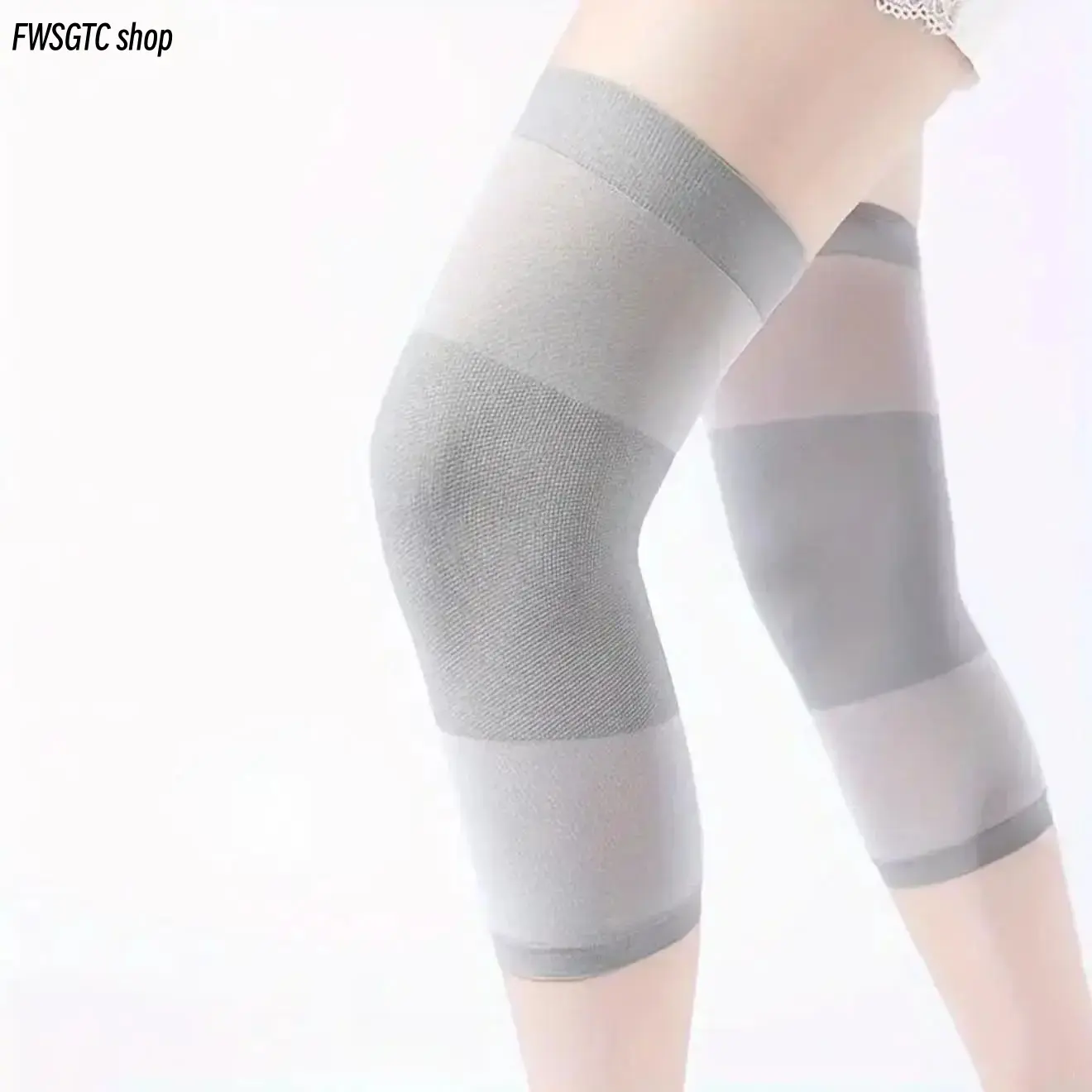 2 Pack Compression Knee Sleeves, Breathable Elastic Support Brace for Men & Women. Lightweight Sports Knee Pads for Running, Basketball, Fitness Training & Daily Joint Protection