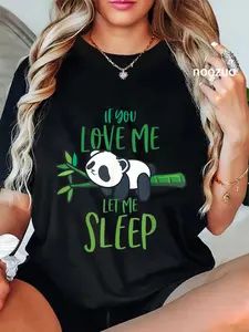 100% Cotton Panda Men Women Panda Lover Gift Panda T-Shirt