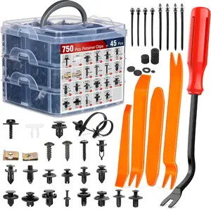 Nilight 795Pcs Car Push Retainer Clips Auto Fasteners Kit Included 16 Sizes Nylon Bumper Fender Rivets Door Trim Panel Clips with 5 Fasteners Remover 10 Cable Ties for Toyota GM Ford Honda Chevy summervibes