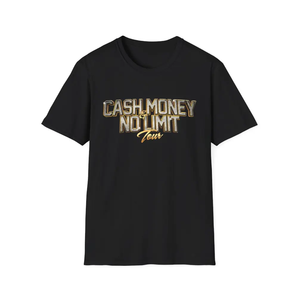 Cash Money No Limit Tour T-Shirt 90s Hip Hop Graphic Tee Vintage Rap Shirt Old School Rap Streetwear Retro Music Tee