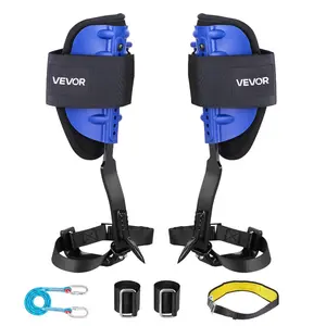 VEVOR Tree Climbing Spikes Set, Height-Adjustable Tree Climbing Gear with Straps Waist Harness, 350 lbs Load Capacity, Heavy Duty Steel Climb Spurs Arborist Equipment for Fruit Picking Hunting