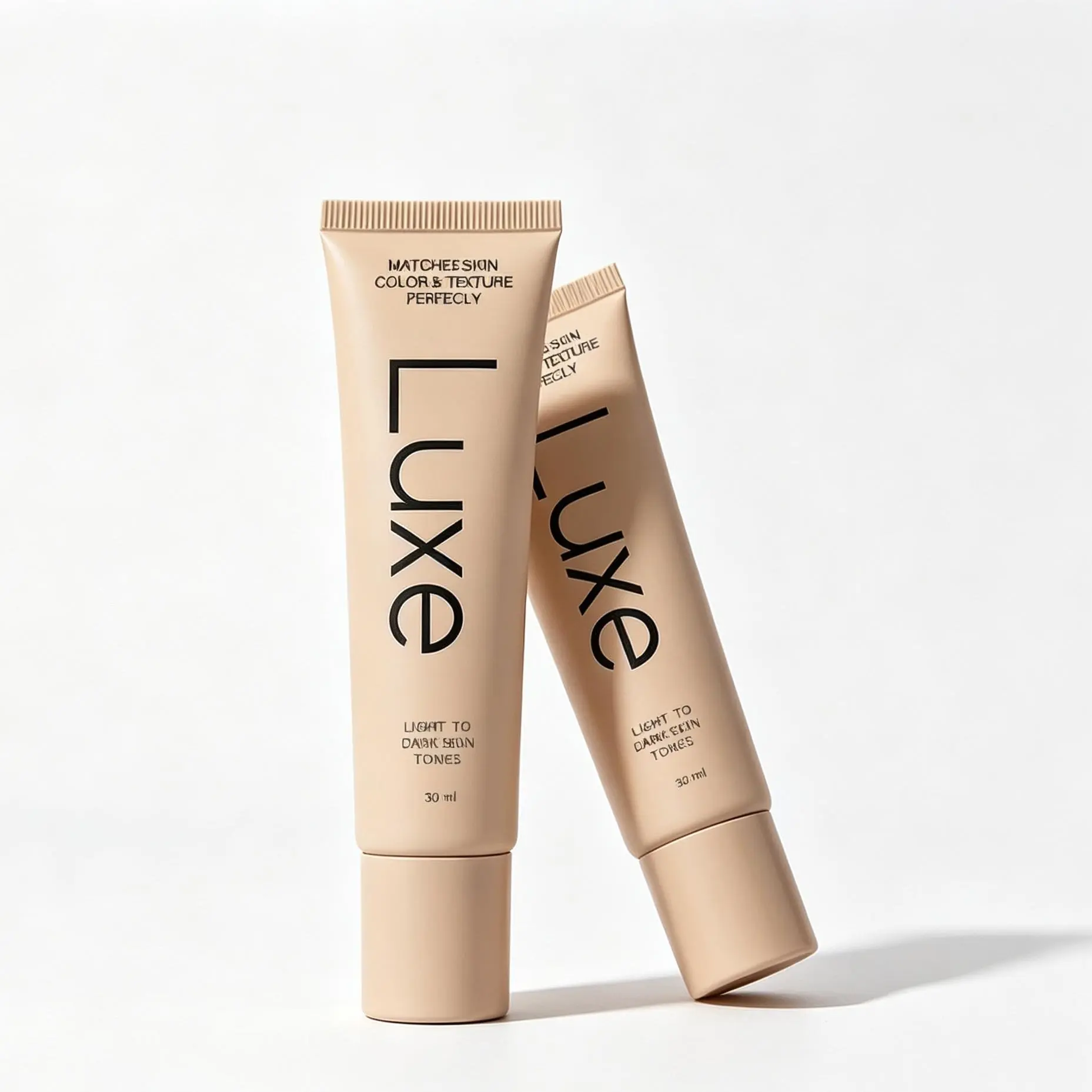 2pcs Luxe Color Changing Foundation for Women – Instantly Adapts to Your Skin Tone – Buildable Light-to-Medium, Medium Dark-to-Dark, Coverage – 12-Hour Wear – Natural Dewy Finish