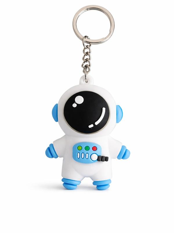 Cute Astronaut Keychain Pink and Blue Dual Color Adorable Spaceman Pendant Charm for Bags Keys Phones Perfect Small Gift for Birthday Holiday Party Favors Daily Decoration Accessory for Kids Adults Space Lovers Premium PVC 3.74 inches