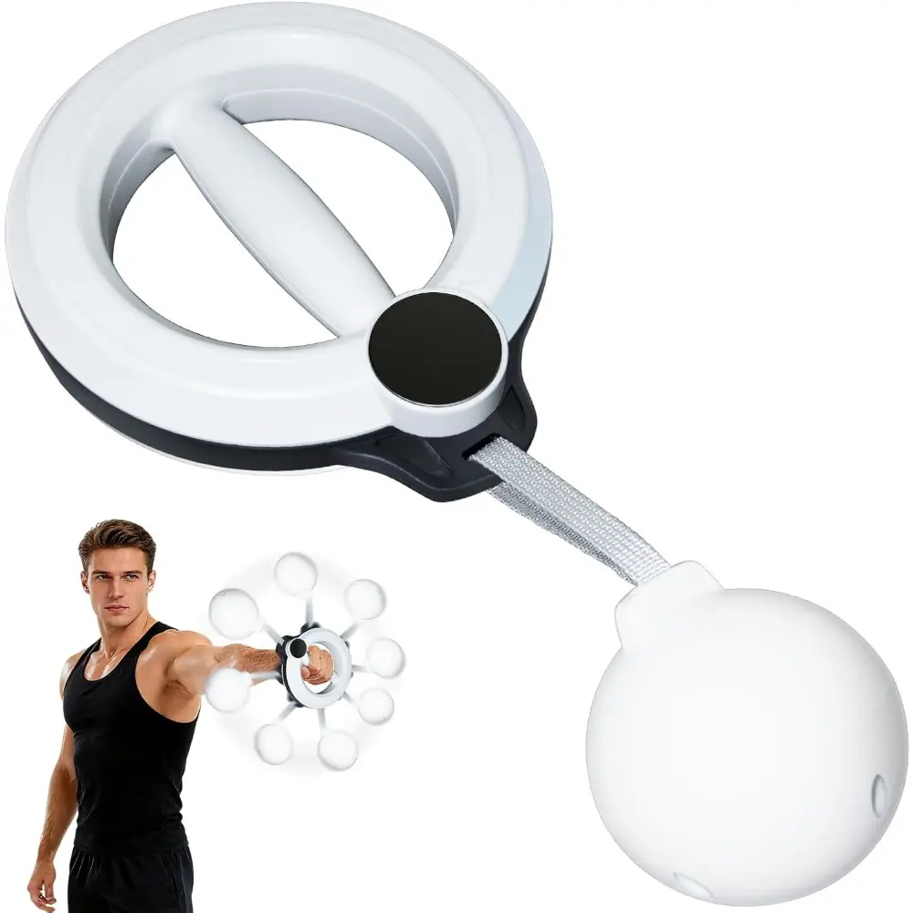 Women's 360-Degree Rotating Wrist and Forearm Trainer, Upper Body Strength Training Equipment, Portable Home Gym Tool for Arms, Shoulders, Chest