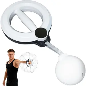 360 Degree Rotating Wrist and Forearm Trainer for Men Women, Upper Body Strength Tool for Arms Shoulders Chest, Portable Home Gym Fitness Equipment