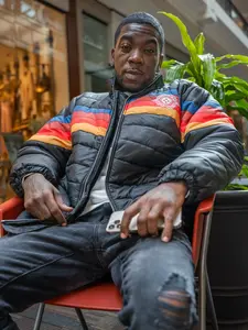 Signature Logo PCM Puffer Jacket Multi-Color Fall Winter