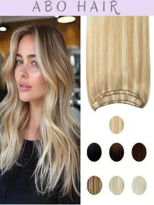 Double Weft Sew-In Human Hair Extensions, Double Weft Hairpieces, Natural Look, Easy Installation, Long-Lasting Quality, Perfect for Daily Use