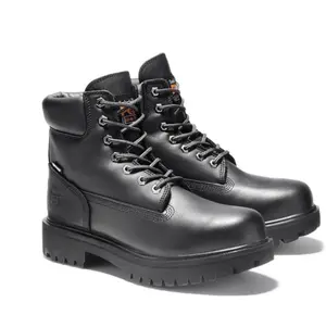 Timberland Men's 6" Direct Attach Waterproof Work Boots - Soft Toe Color Black
