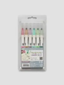 Kuretake ZIG Clean Color Dot Marker | Mild Smoky Set