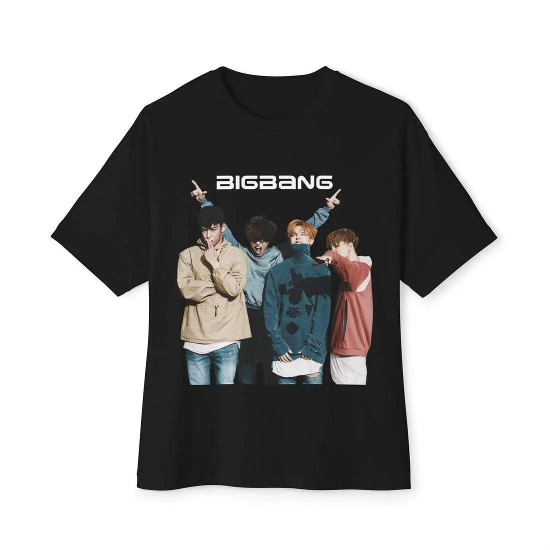 Kpop Bigbang OT4 Unisex Box Fan Merch Music Concert Fashion, Korean Band Top