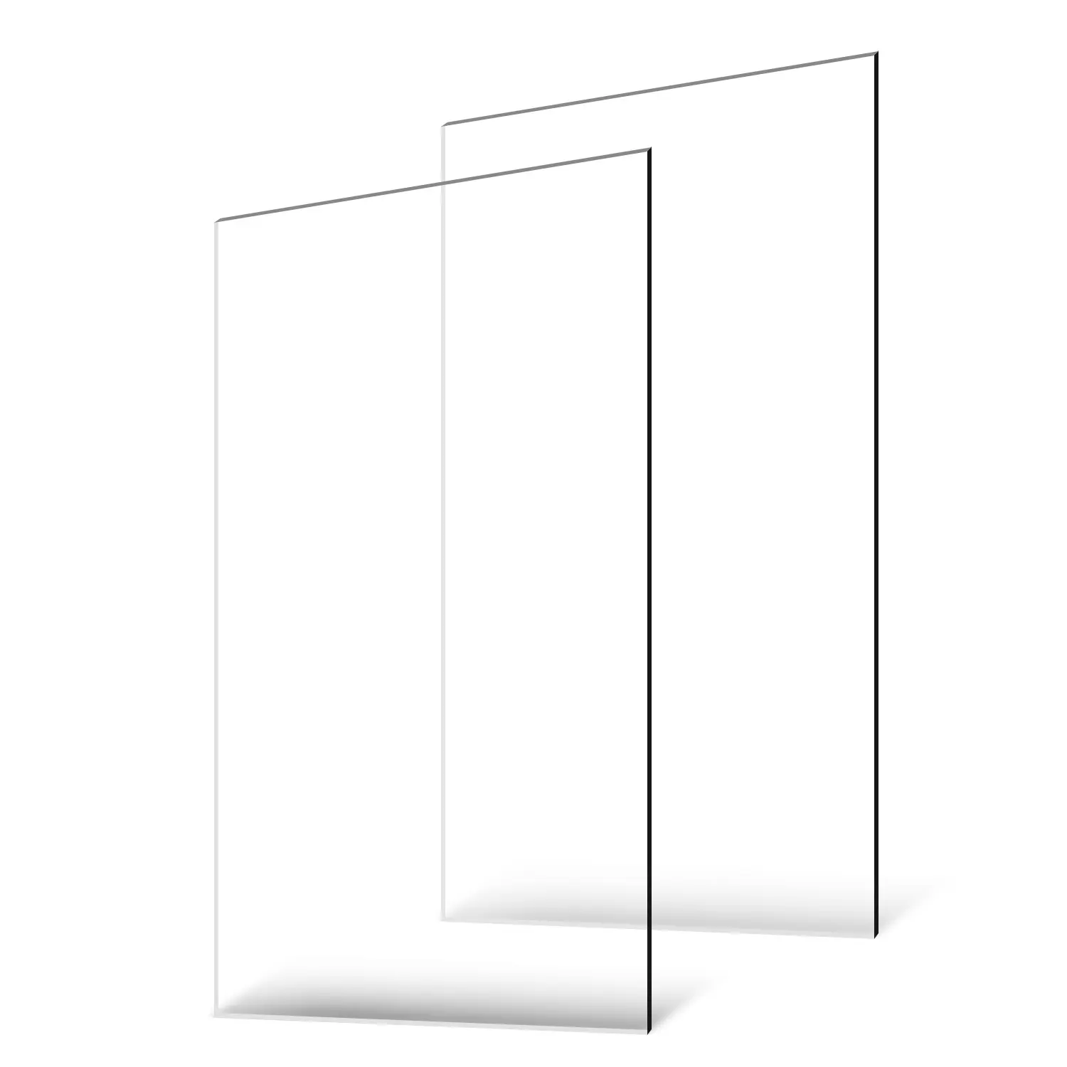 VEVOR Plexiglass Acrylic Sheets,  2-Pack Plastic Sheet, 24 x 48 Inch 1/8 Inch Thick Clear Plastic Cast Transparent Glass for Crafting Projects, Replacement Picture Frame Glass, DIY Display, Easy to Cut
