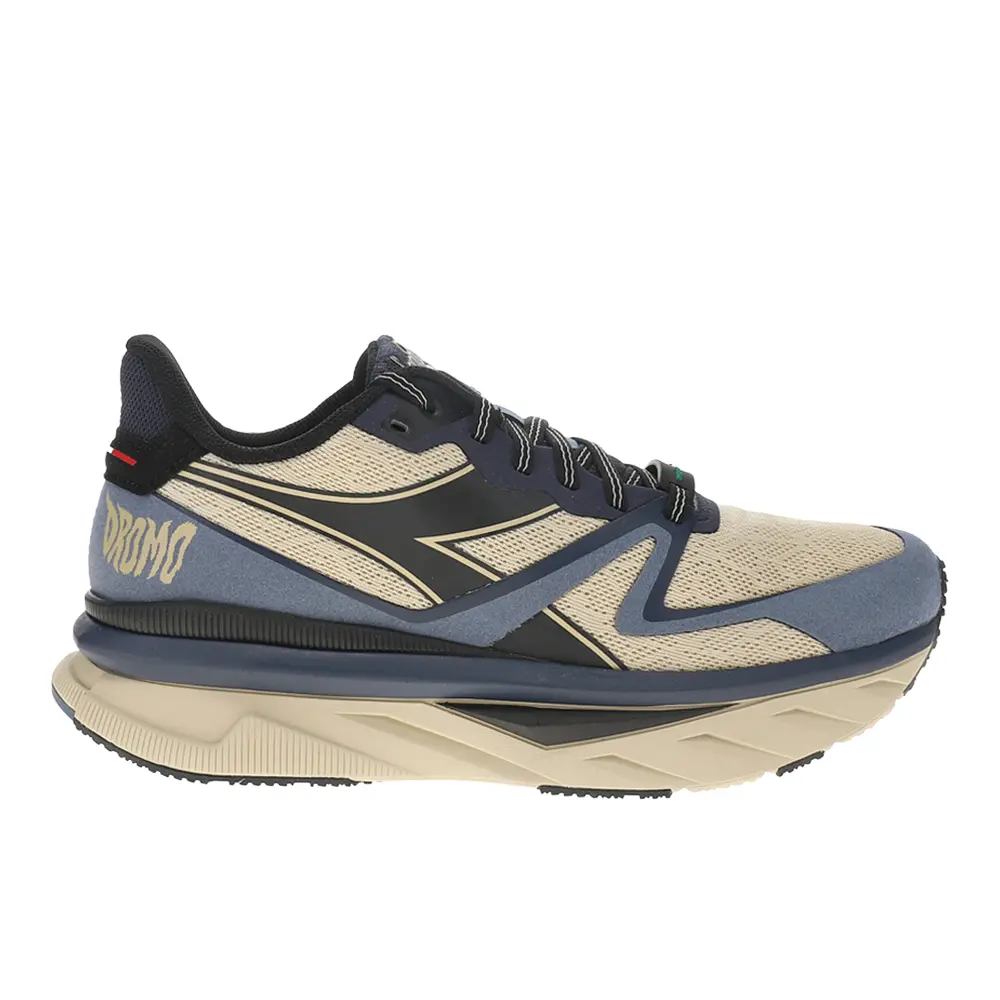 diadora Mens Atomo V7000 Dromo Running Sneakers Shoes - Beige, Blue
