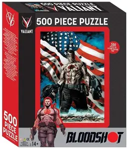 Valiant Comics Universe Bloodshoot USA Flag 500 Piece Jigsaw Puzzle clearly impossible puzzle