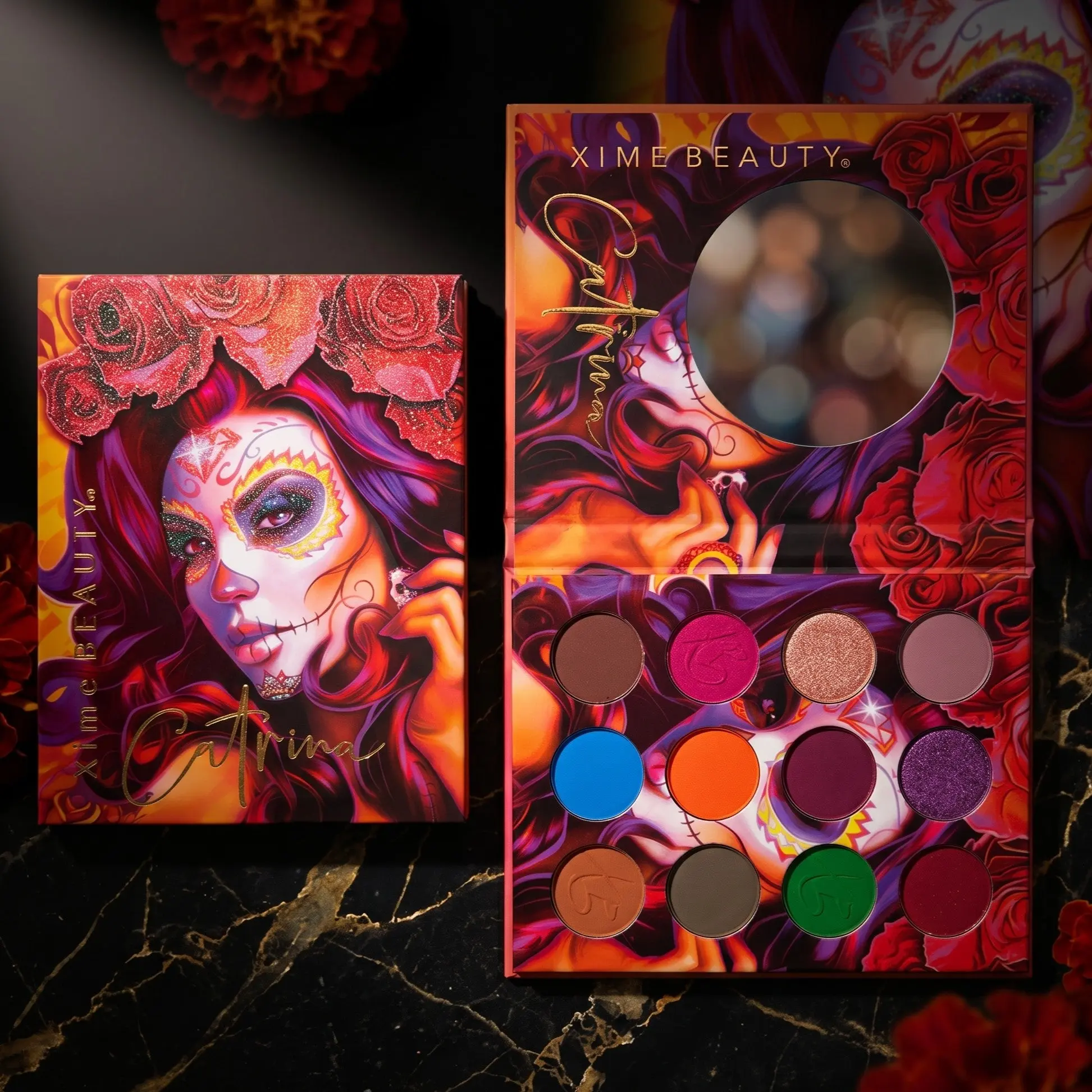 Xime Beauty Halloween Collection Eyeshadow Palette | 12-Pan High Pigment Xime Beauty Halloween Collection Eyeshadow Palette | 12-Pan High Pigment