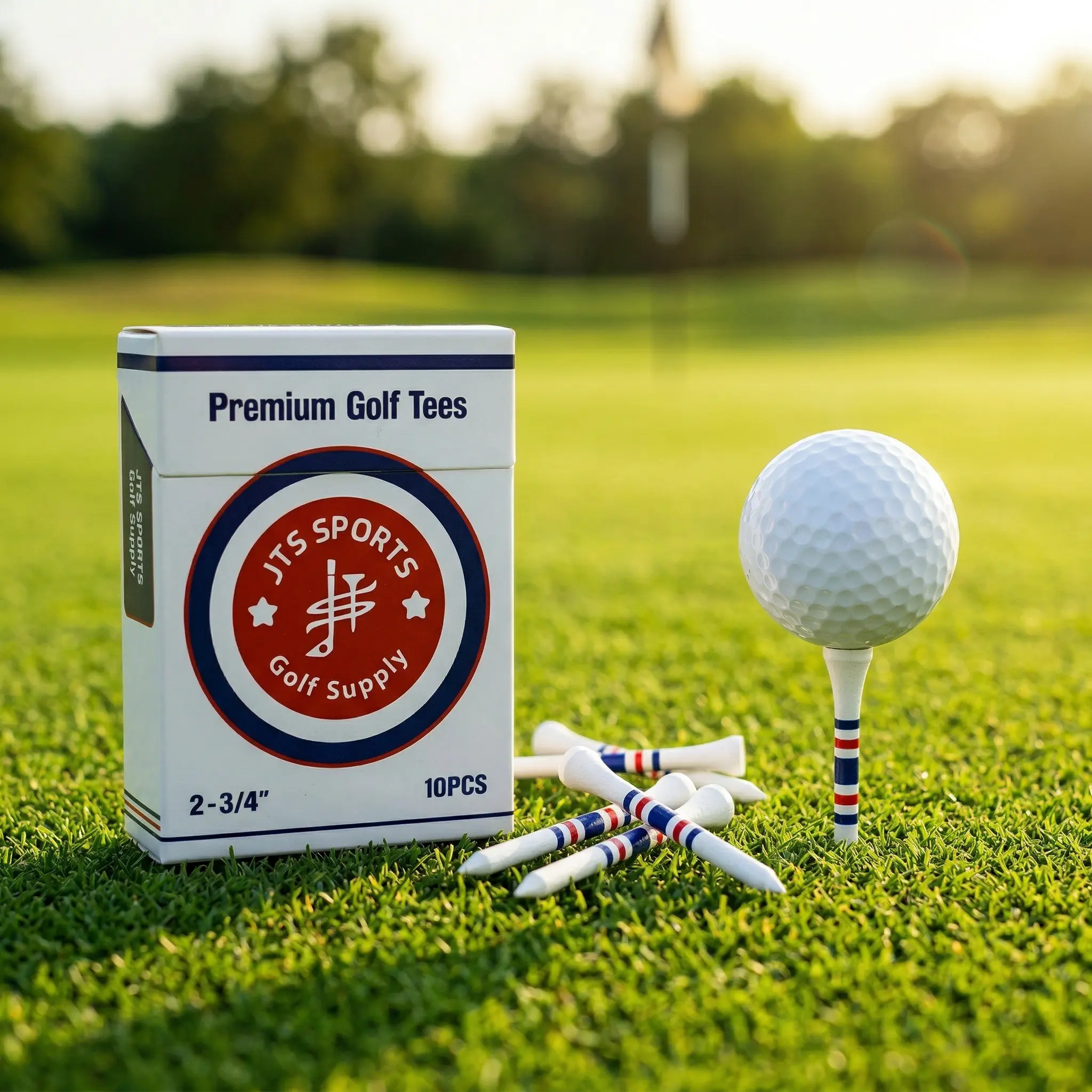 JTS Sports Premium Golf Tee Eco-Friendly Meets Performance! Choose 【JTS GOLF TEE】 Bamboo Golf Tees for an Enhanced Hitting Experience!