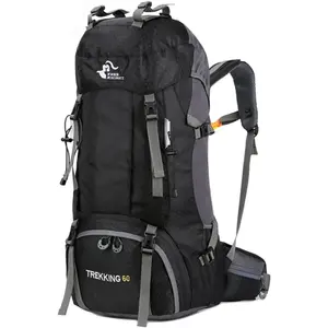60L  Hiking Camping Backpack with Rain Cover, Large Outdoor  Travel Daypack Rucksack for Climbing