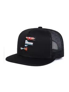 Unisex F Letter Embroidered, Adjustable Mesh Baseball Cap Sun Protection Hat for Outdoor Travel Beach Vacation, Casual All-Season Wear