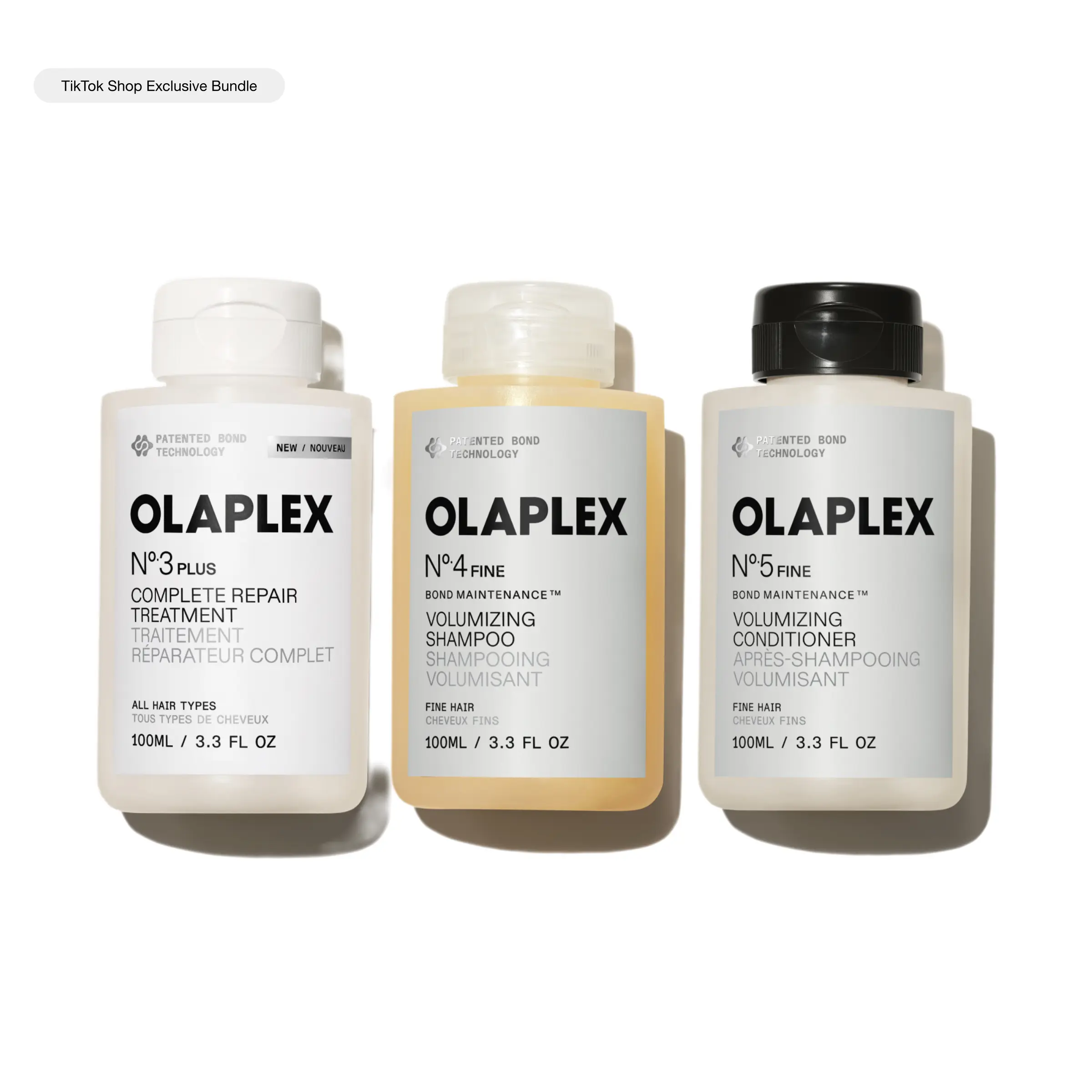 OLAPLEX Volumize + Repair Trial Set - Trial Sizes for Fine Hair Repair & Cleansing.
