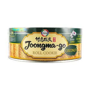 SURA Korean Sang-Jin Bamboo Horse Friends Coconut Egg Rolls - Crispy Snack for Adults & Kids